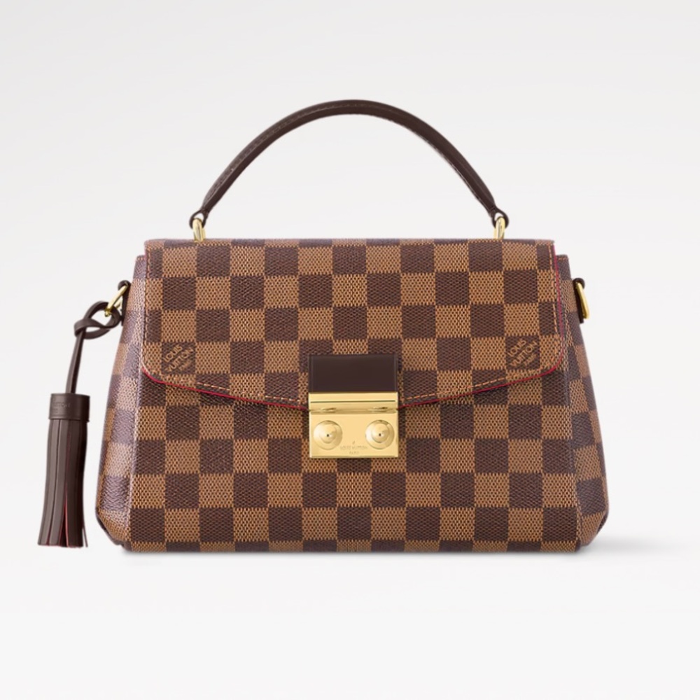 LOUIS VUITTON Croisette Damier Ebene Shoulder Crossbody Bag Brown - Picture 14 of 14
